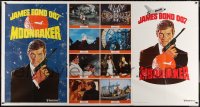 7j0013 MOONRAKER advance 1-stop poster 1979 art of Roger Moore as James Bond by Daniel Goozee!