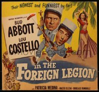 7j0976 ABBOTT & COSTELLO IN THE FOREIGN LEGION WC 1950 great wacky art of Bud Abbott & Lou Costello!