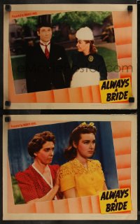 7k0911 ALWAYS A BRIDE 2 LCs 1940 great romantic close up of Rosemary Lane & George Reeves!