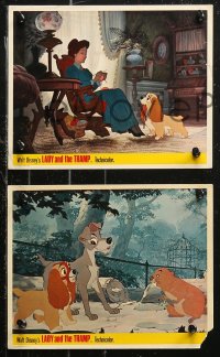 7k0043 LADY & THE TRAMP 5 color English FOH LCs R1960s Disney canine dog classic cartoon, different!