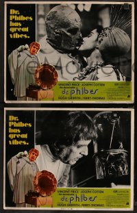 7k0375 ABOMINABLE DR. PHIBES 8 LCs 1971 Vincent Price says love means never having to say you're ugly!