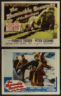 7k0376 ABOMINABLE SNOWMAN OF THE HIMALAYAS 8 LCs 1957 English Hammer horror, Peter Cushing!