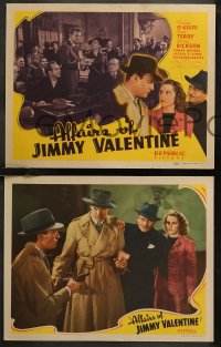 7k0378 AFFAIRS OF JIMMY VALENTINE 8 LCs 1942 Dennis O'Keefe, pretty Ruth Terry, crime comedy!