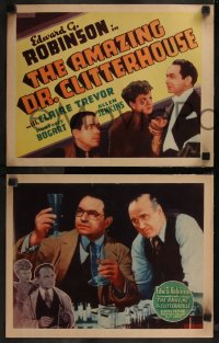 7k0380 AMAZING DR. CLITTERHOUSE 8 Other Company LCs 1938 Edward G. Robinson & Humphrey Bogart