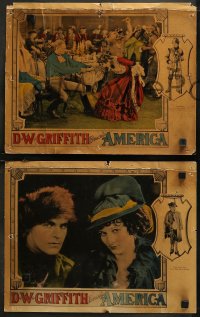 7k0617 AMERICA 6 LCs 1924 D.W. Griffith's thrilling Revolutionary War story of love and romance!