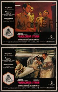7k0382 ANDROMEDA STRAIN 8 LCs 1971 Michael Crichton novel, Robert Wise directed, Arthur Hill