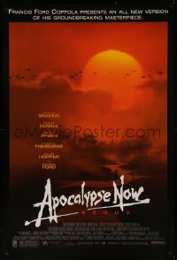 7m0777 APOCALYPSE NOW 1sh R2001 Francis Ford Coppola, image of choppers over river!