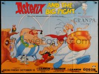 7m0472 ASTERIX & THE BIG FIGHT British quad 1989 wacky comic cartoon art by Albert Uderzo!