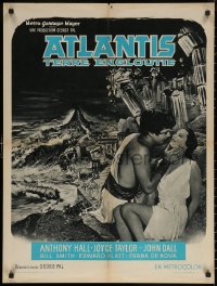 7m0648 ATLANTIS THE LOST CONTINENT French 24x32 1961 George Pal underwater sci-fi, cool fantasy art!
