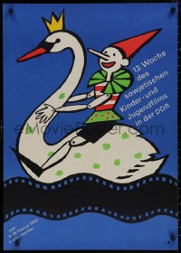 7m0182 12. WOCHE DES SOWJETISCHEN KINDER-UND JUGENDFILMS IN DER DDR 23x32 East German poster 1990