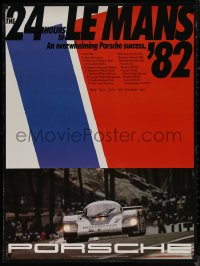 7m0008 PORSCHE Le Mans 1982 style 30x40 German special poster 1982 promoting their racing team!