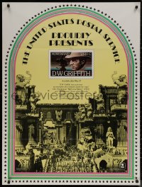 7m0020 D.W. GRIFFITH 30x40 special poster 1975 commemorative U.S. Postal Service postage stamp!