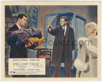 7r0015 PILLOW TALK color English FOH LC 1959 angry Tony Randall between Rock Hudson & Doris Day!