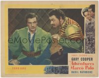 7r0843 ADVENTURES OF MARCO POLO LC 1937 great close up of Alan Hale glaring at Gary Cooper!