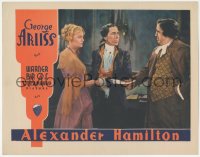 7r0848 ALEXANDER HAMILTON LC 1931 Dudley Digges hands papers to George Arliss & Doris Kenyon!