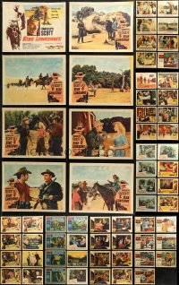 7s0427 LOT OF 111 COWBOY WESTERN LOBBY CARDS 1940s-1960s complete & incomplete sets!