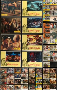 7s0432 LOT OF 103 1970S AND NEWER LOBBY CARDS 1970s-2000s incomplete sets from a variety of movies!