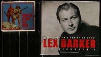 7s0581 LOT OF 1 LEX BARKER GERMAN BOOK AND 1 CD 1996-2003 illustrated biography + movie music!