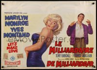 7t0063 LET'S MAKE LOVE Belgian 1960 different art of super sexy Marilyn Monroe & Yves Montand!