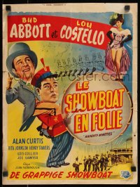 7t0072 NAUGHTY NINETIES Belgian 1947 wacky artwork of Bud Abbott & Lou Costello!