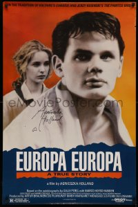 7w0033 EUROPA EUROPA signed 1sh 1990 by director Agnieszka Holland, a true World War II story!