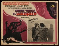 7w0025 COUNT YORGA VAMPIRE signed Mexican LC R1970s by Robert Quarry, who's attacking Michael Murphy!