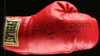 7w0001 LEON SPINKS signed Everlast boxing glove 2000s the professional heavyweight champion boxer!