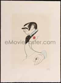 7w0057 AL HIRSCHFELD signed #157/200 15x20 art print 1983 Clark Gable caricature in Gone With the Wind