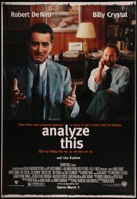 7x0191 ANALYZE THIS printer's test DS bus stop 1999 psychiatrist Crystal analyzes gangster De Niro!