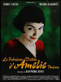 7x0328 AMELIE French 1p 2001 Jean-Pierre Jeunet, great close up of Audrey Tautou by Laurent Lufroy!
