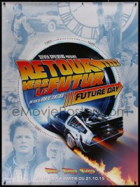 7x0331 BACK TO THE FUTURE FUTURE DAY French 1p 2015 Michael J. Fox, Lloyd, Thompson, Glover!