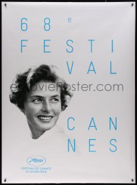7x0340 CANNES FILM FESTIVAL 2015 DS French 1p 2015 great headshot of Ingrid Bergman by David Seymour!
