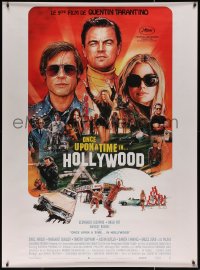 7x0395 ONCE UPON A TIME IN HOLLYWOOD French 1p 2019 Pitt, DiCaprio and Robbie by Chorney, Tarantino!