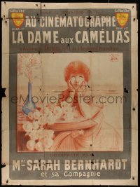 7y0823 CAMILLE French 1p 1912 Kastor art of Sarah Bernhardt as Dumas doomed heroine, very rare!