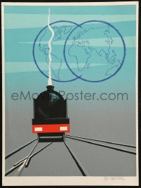 7y0078 PIERRE FIX MASSEAU signed 12x16 art print 1990 by the artist, art of Trains and Globes!