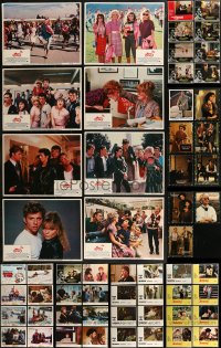 7z0359 LOT OF 105 LOBBY CARDS 1970s-1990s mostly complete sets from a variety of different movies!