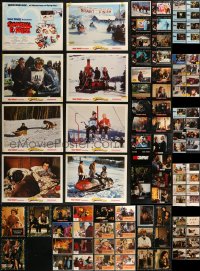 7z0351 LOT OF 128 LOBBY CARDS 1970s-1990s complete sets from a variety of different movies!