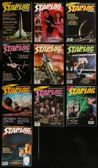7z0478 LOT OF 10 STARLOG #6-15 MAGAZINES 1977-1978 filled with great sci-fi images & articles!