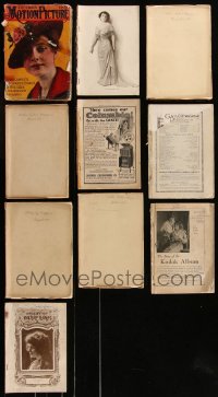 7z0509 LOT OF 10 1910S MOVIE MAGAZINES 1910s filled with great images & articles!