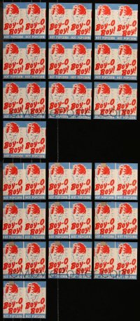 7z0237 LOT OF 10 BOY-O BOY! HOT POPCORN BOXES 1950s you can use them to serve to your friends!