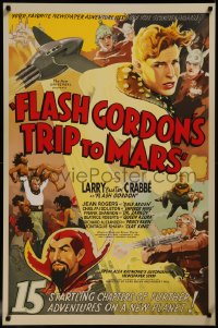 8a0059 FLASH GORDON'S TRIP TO MARS S2 poster 2001 great art of Buster Crabbe, Ming & others!