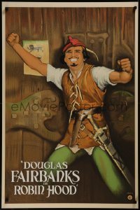 8a0078 ROBIN HOOD S2 poster 2001 cool art of Douglas Fairbanks as Robin Hood!