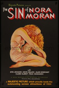 8a0080 SIN OF NORA MORAN S2 poster 1999 great Alberto Vargas art of barely dressed Johann!