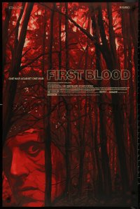 8a0019 FIRST BLOOD #37/82 24x36 art print 2020 Mondo, art by Oliver Barrett, variant edition!