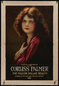8b0035 CORLISS PALMER linen 1sh 1920s The Million Dollar Beauty, winner of Fame & Fortune contest!