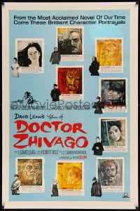 8b0046 DOCTOR ZHIVAGO linen style C 1sh 1965 Omar Sharif, Julie Christie, David Lean, Piotrowski art!