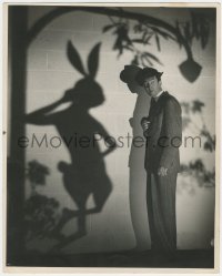 8d0174 HARVEY deluxe 11.25x14 still 1950 James Stewart with 6 foot imaginary rabbit shadow, best!