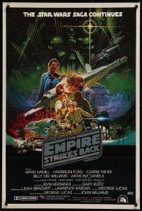 8d0055 EMPIRE STRIKES BACK Aust 1sh 1980 George Lucas sci-fi classic, cool Noriyoshi Ohrai art!