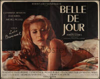 8d0095 BELLE DE JOUR French 4p 1967 Luis Bunuel, incredibly huge close up of sexy Catherine Deneuve!