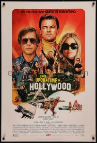 8d0066 ONCE UPON A TIME IN HOLLYWOOD advance DS 1sh 2019 Tarantino, Steve Chorney montage art, rare!